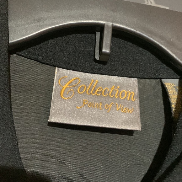 Collection Point of View Black Dress Long Sleeve Size 16 Fully Lined - Picture 6 of 16